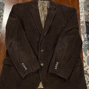 Chaps Dark Brown Corduroy Blazer